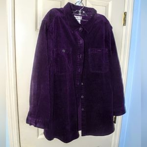 Roamons Purple Corduroy Jacket Womens XL